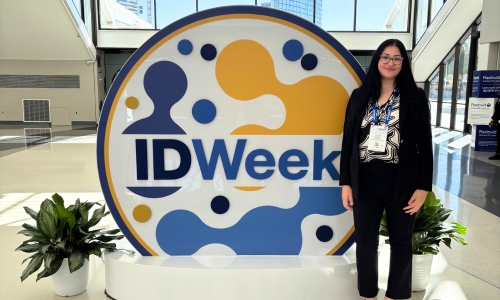 MSUCOM student Olivia Slewa at the 2025 ID Week Conference in Atlanta, Georgia